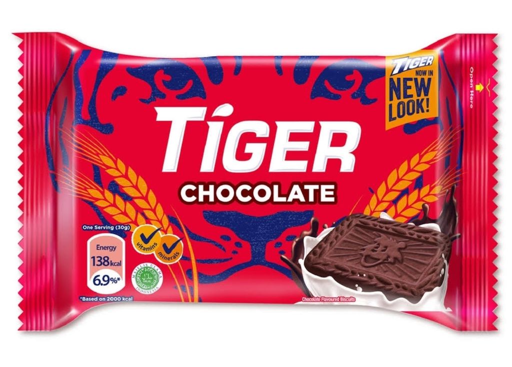 Biskut tiger coklat