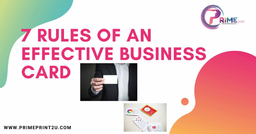 7 Rules of an Effective Business Card