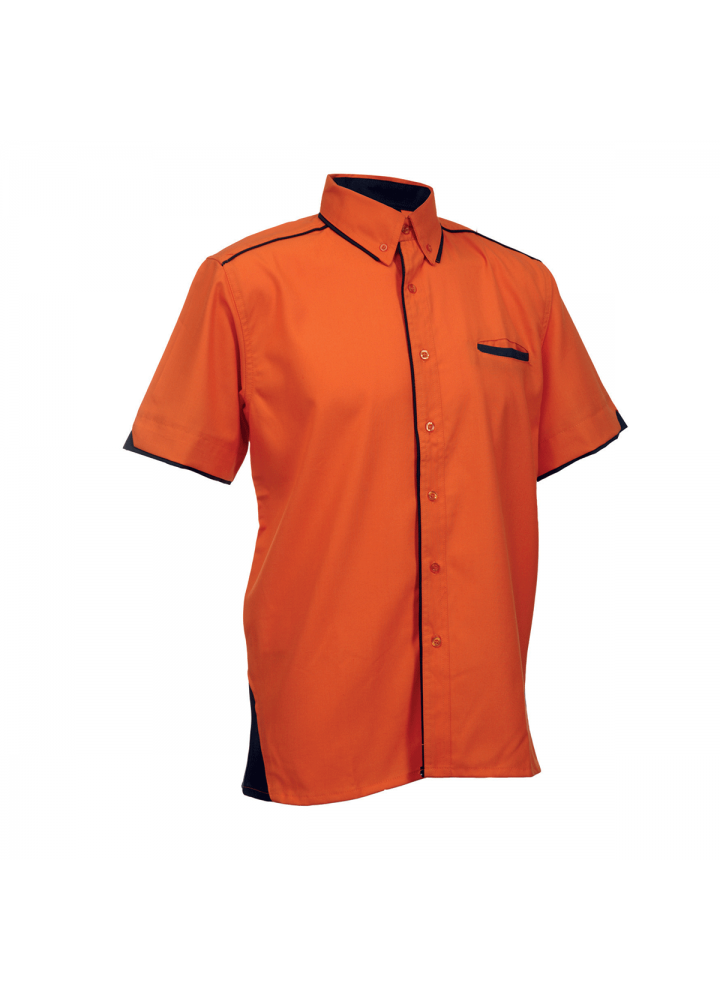 orange corporate shirt