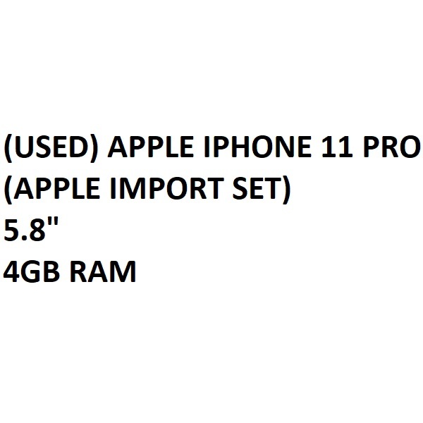(used) Apple iPhone 11 Pro (apple import set)