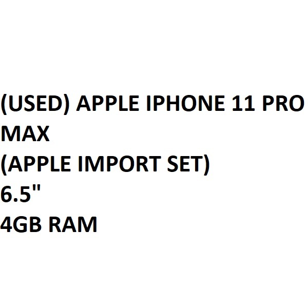 (used) Apple iPhone 11 Pro Max (apple import set)
