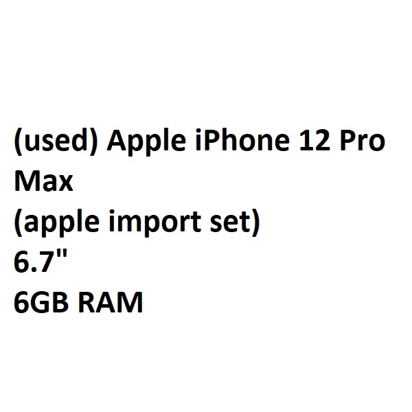 (used) Apple iPhone 12 Pro Max (apple import set)