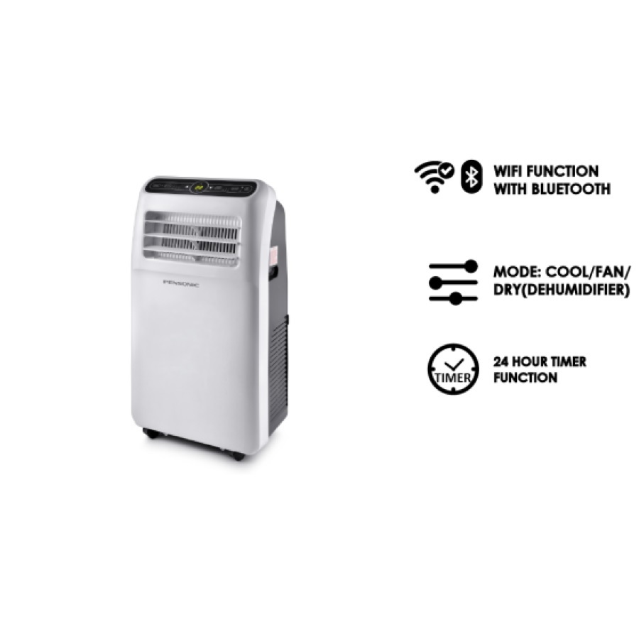 Pensonic 1.5HP Smart Portable Air Conditioner with Dry Mode (Dehumidifier) PPA-1511W
