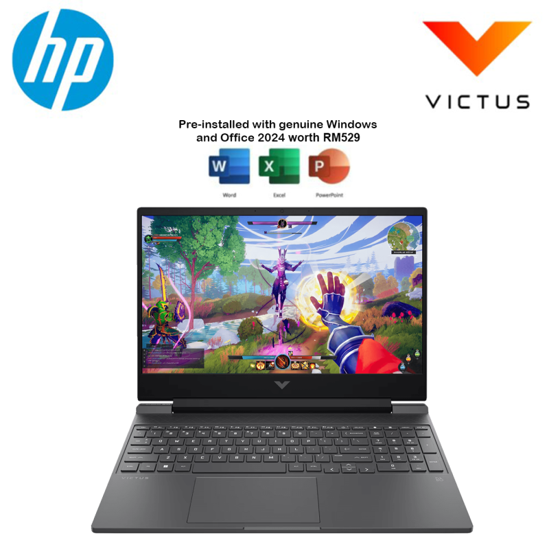 HP Victus 15-fa2724TX 15.6" FHD 144Hz Gaming Laptop Silver ( i5-13420H, 16GB, 512GB SSD, RTX2050 4GB