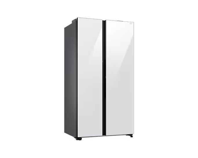 Samsung 646L Refrigerator SBS -Auto Open Door White Glass RS80F65MNWME