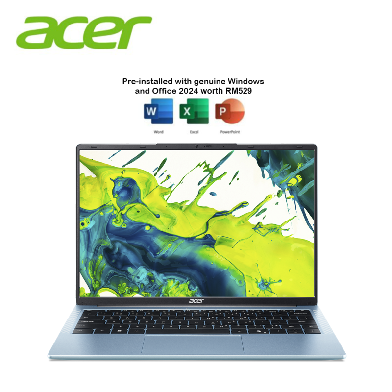 Acer Aspire Lite 14 AL14-32P-319D 14" WUXGA Laptop Fresh Blue ( i3-N355, 8GB, 512GB SSD, Intel, W11,