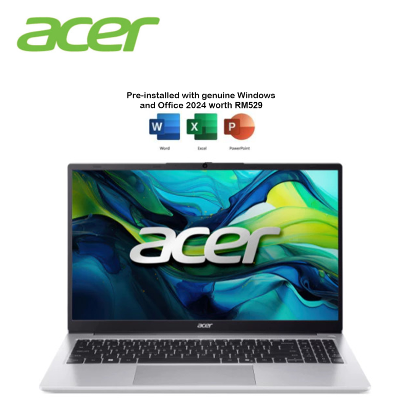 Acer Aspire Lite 15 AL15-41P-R4DZ 15.6" FHD Laptop Pure Silver ( R7-5700U, 16GB, 512GB SSD, ATI, W11