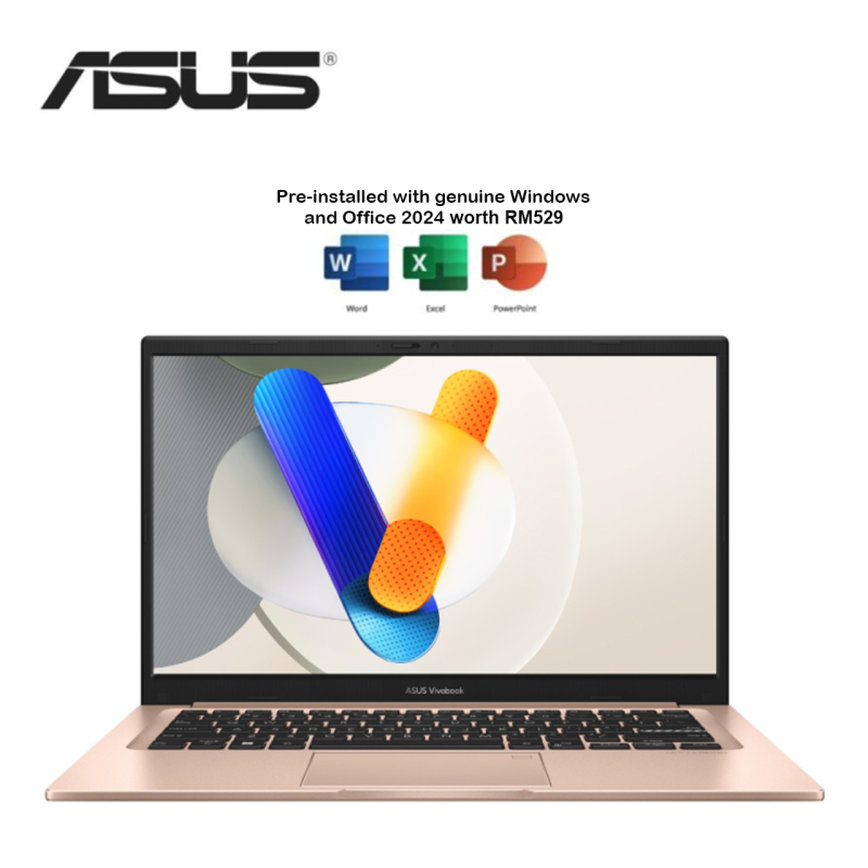 Asus VivoBook 14 A1404V-APB012WMS 14'' FHD Laptop Terra Cotta ( Core 7 150U, 16GB, 1TB SSD, Intel, W