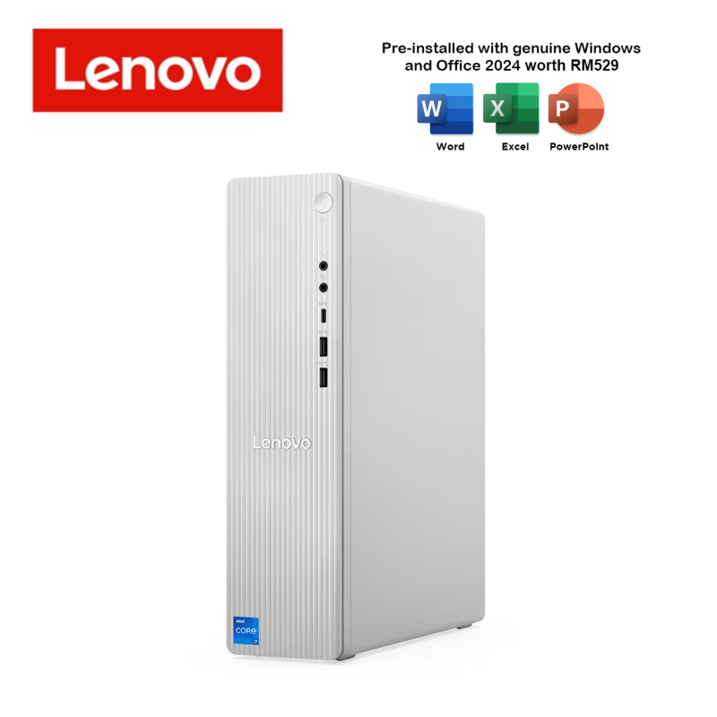 Lenovo IdeaCentre Tower 08IRR9 90XS0064MI Desktop PC Grey ( i5-14400, 16GB, 1TB SSD, Intel, W11, HS+