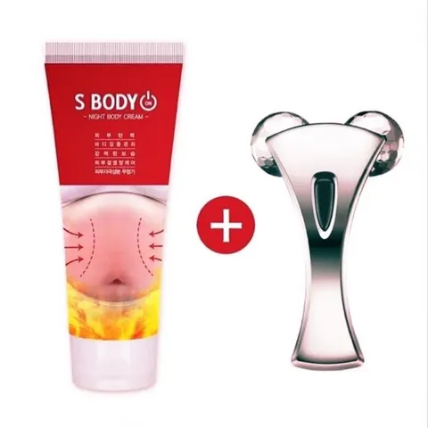 ChakanFactory S Body Night Body Cream Set (200ml) + 3D Roller F01.jpg