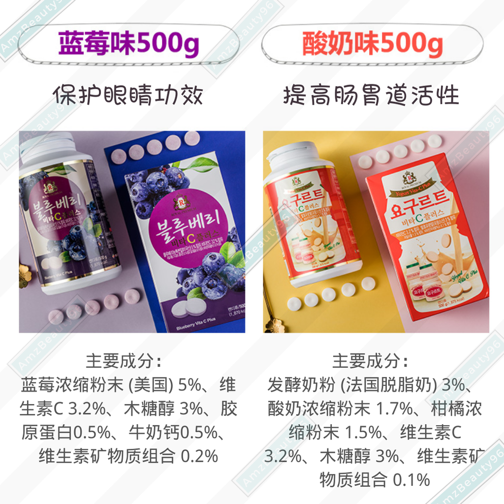 Royal Premium Jeju Tangerine Vita C Plus (500g) | Royal Premium Pomegrante Vita C Plus (500g) | Royal Premium Blueberry Vita C Plus (500g) |  Royal Premium Yogurt Vita C Plus (500g) 06.png