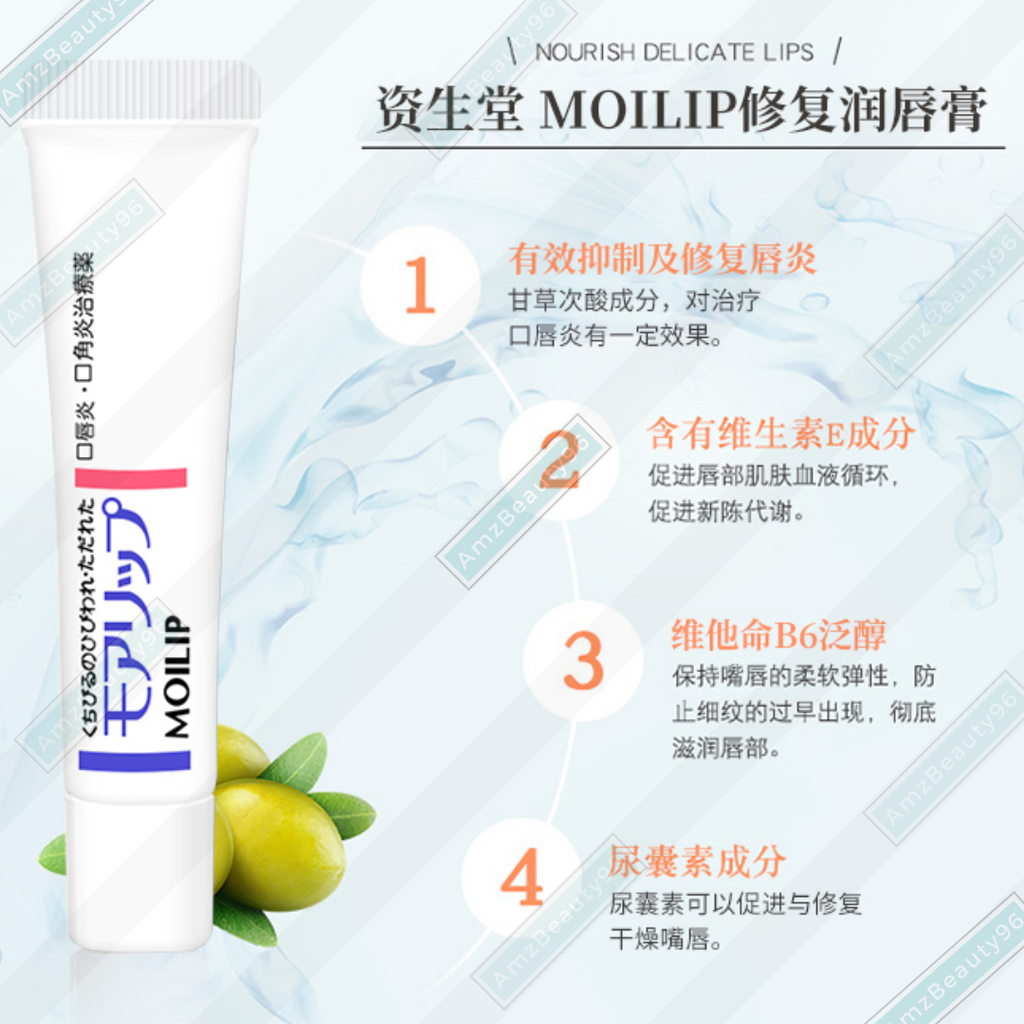 SHISEIDO _ MOILIP Medicated Vitamin E and B6 Lip Cream (8g) 04