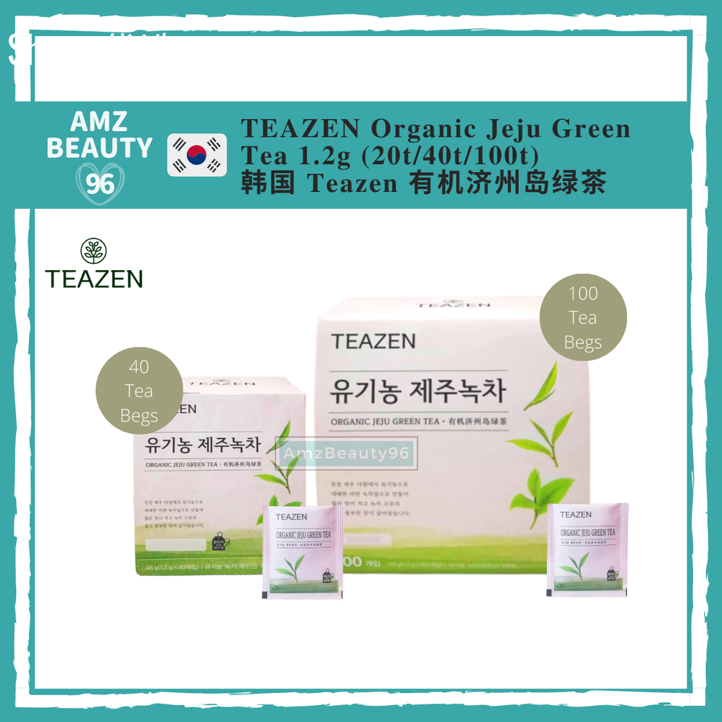 TEAZEN Organic Jeju Green Tea 1.2g (20T_40T_100T) 01