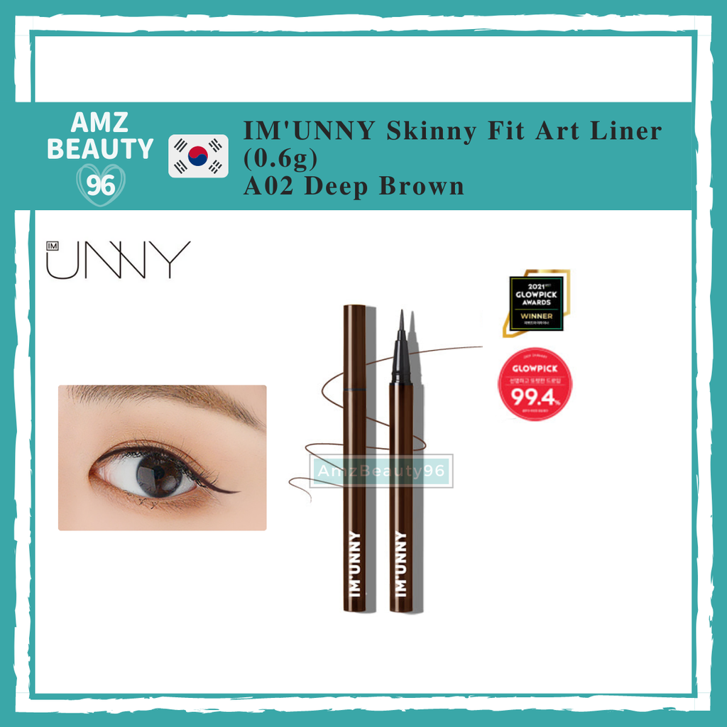 IM'UNNY Skinny Fit Art Liner (0.6g) A02 Deep Brown