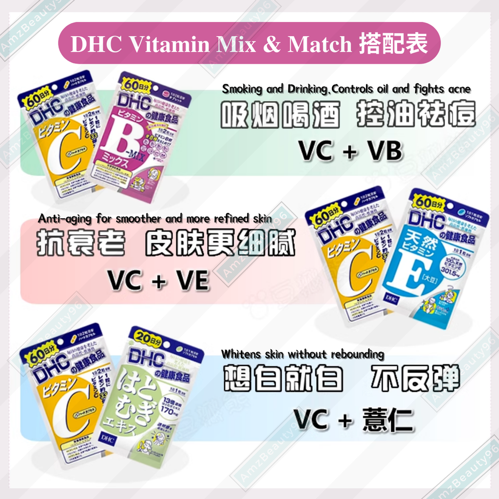 DHC Vitamin B Mix Capsule Supplement (60 Days) 07