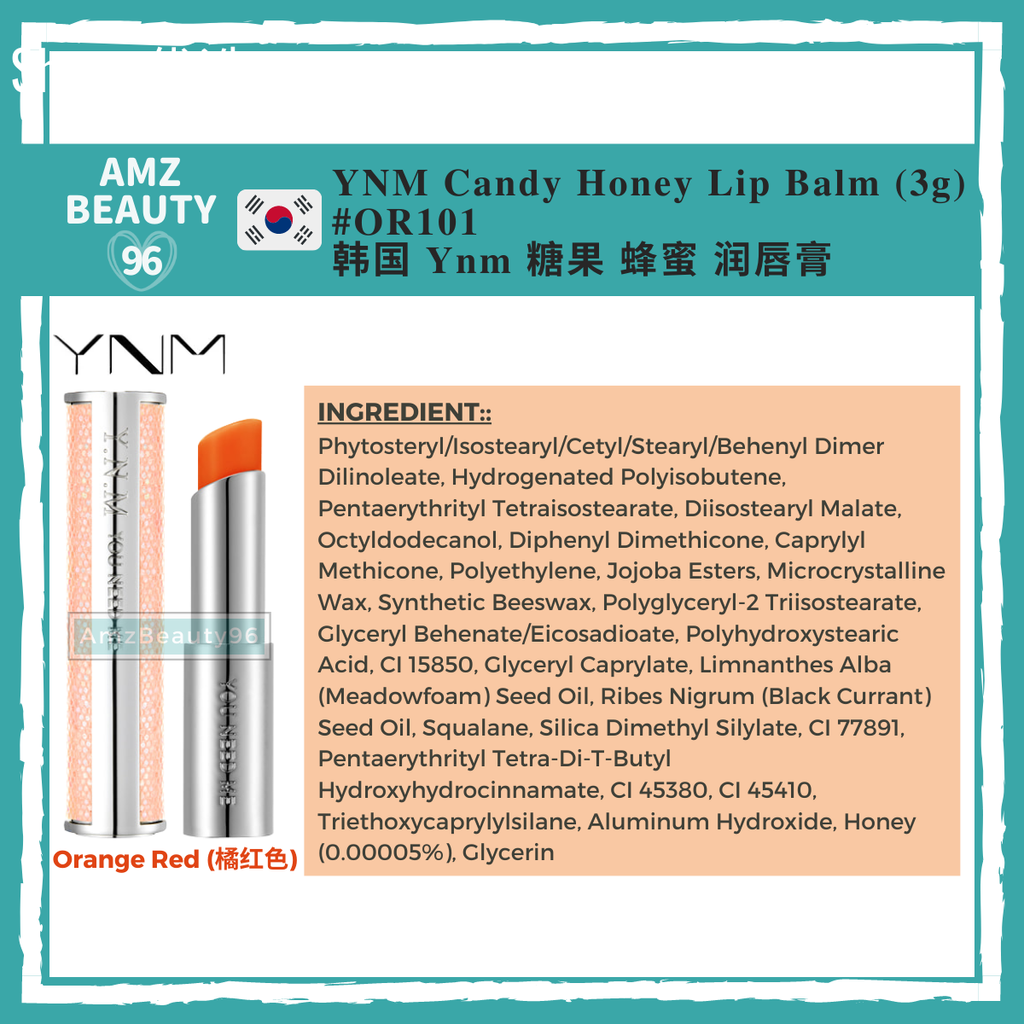 YNM Candy Honey Lip Balm (3g) #OR101