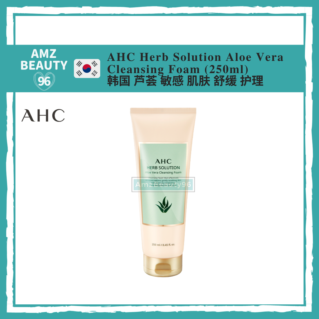 AHC Herb Solution Cleansing Foam Aloe vera 01
