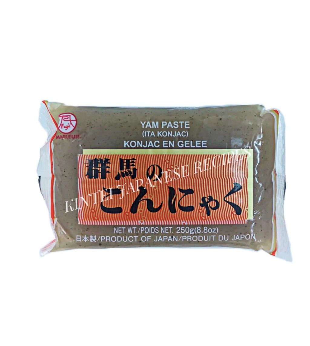 Yam Cake Black (黒板こんにゃく) Kuro Konnyaku Kintei Japanese Recipes