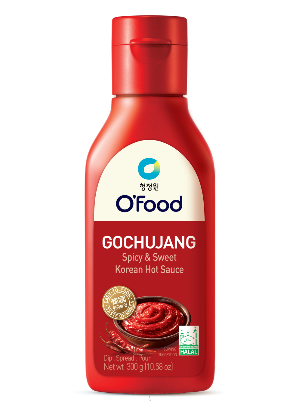 O'Food Gochujang Spicy & Sweet Korean Hot Sauce 300g bmf.my