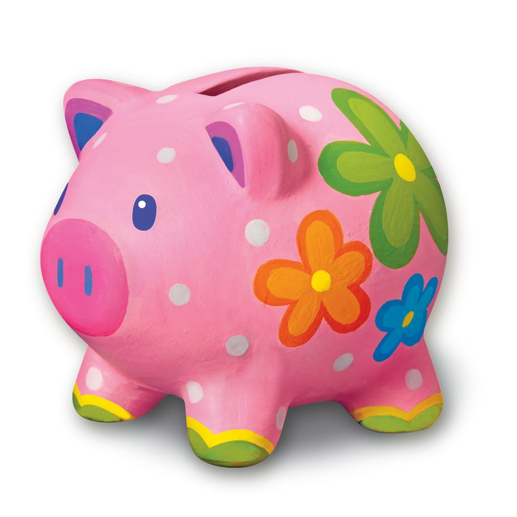 4M Fun Craft / Paint Your Own Mini Piggy Bank Jingle Box