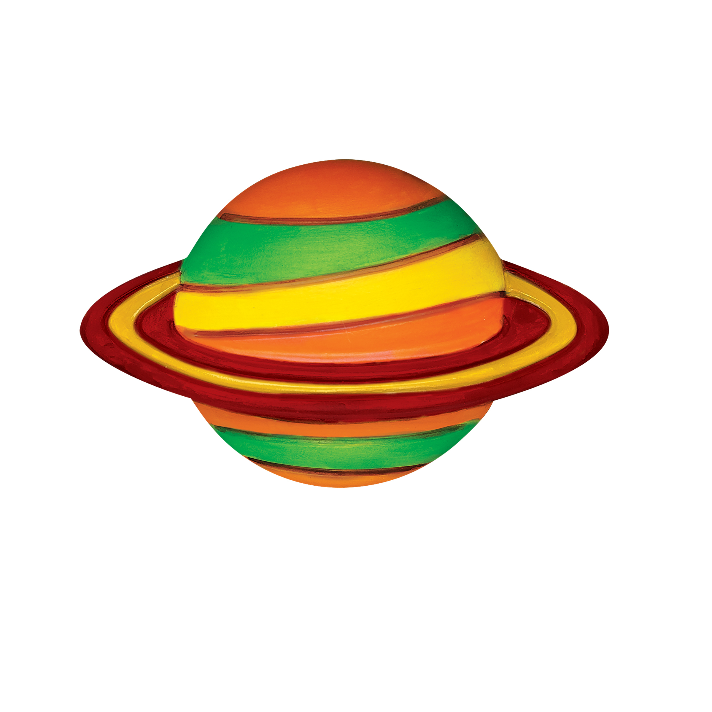Promo 4M Mould & Paint Space Glow in the dark painting planet rocket