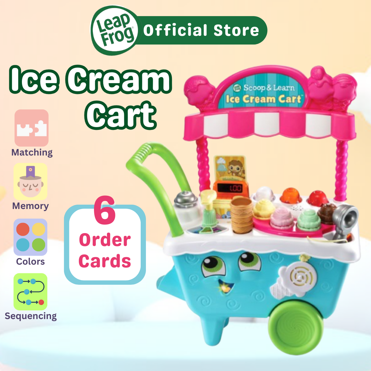 Best leapfrog scoop and learn ice cream cart toys r us Discount