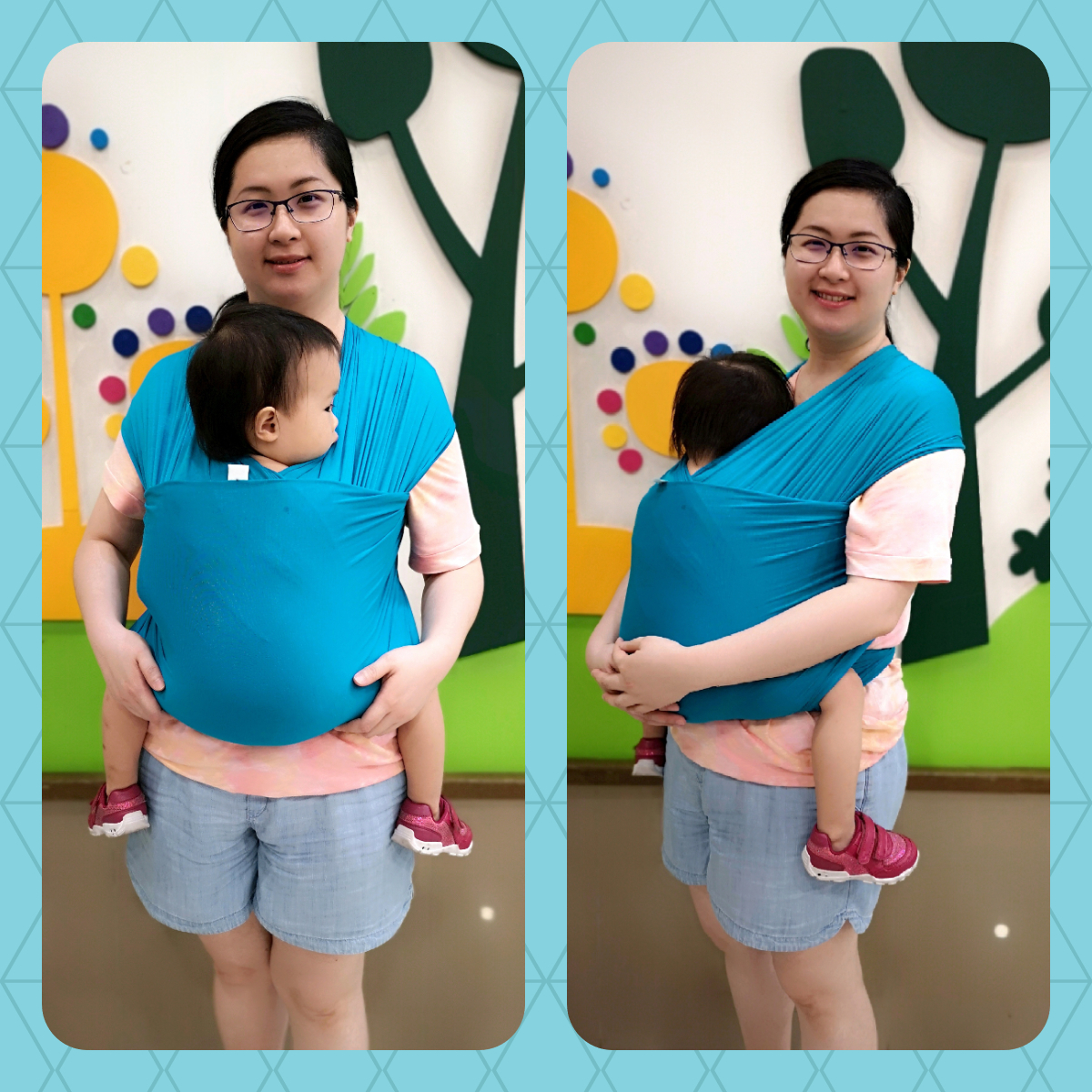 calin bleu stretchy wrap