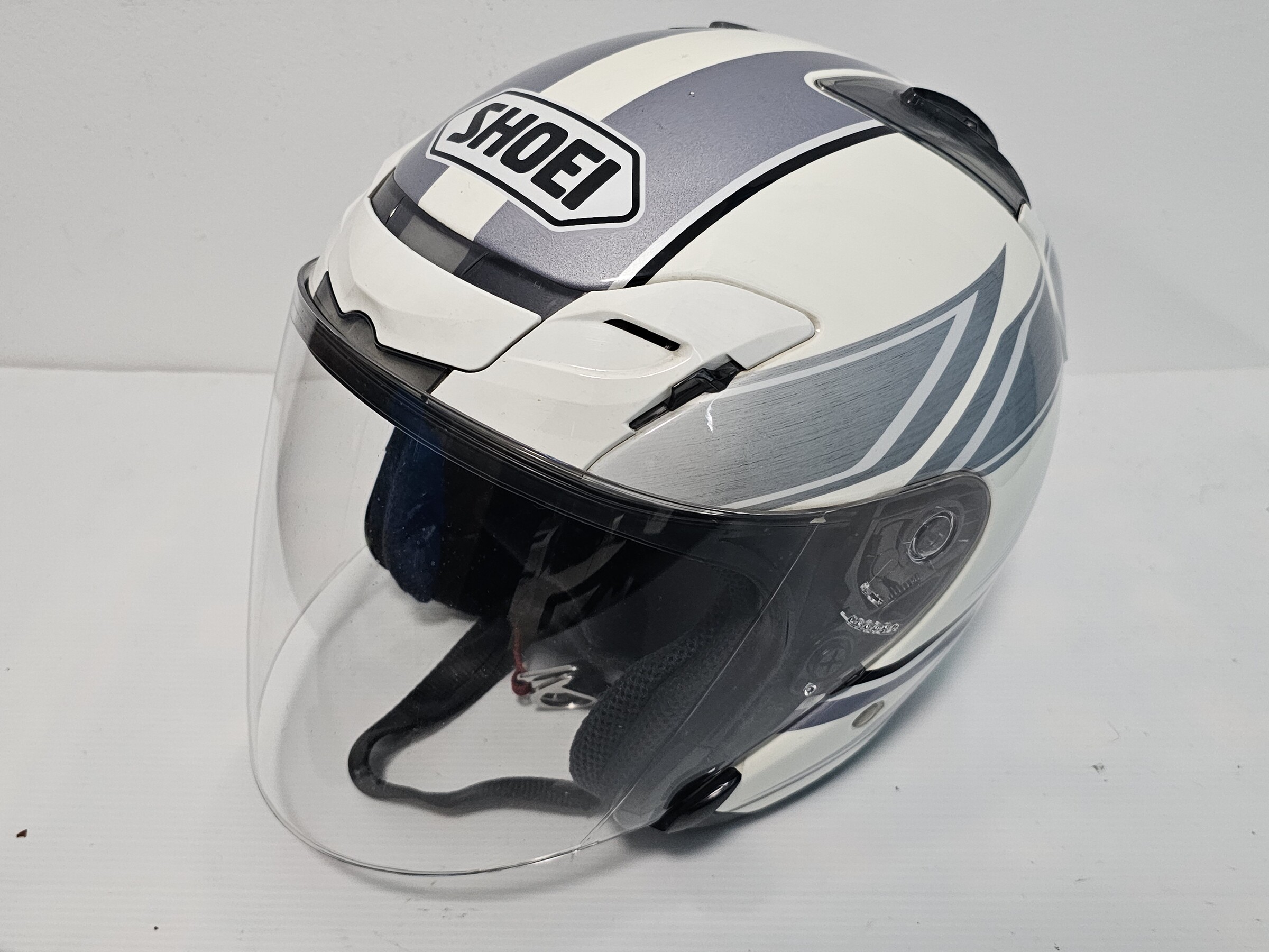 【美品】SHOEI J-Cruise Mサイズ　パールホワイト ショウエイヘルメット SHOEI J-Cruis ホワイト XL SHOEI