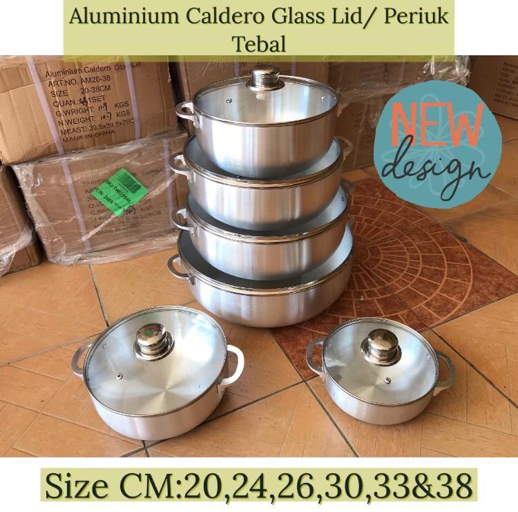 Aluminium Caldero / Shanghai Pot Cooking Pot With Glass Lid – Nazlan Rich  Trading Co.
