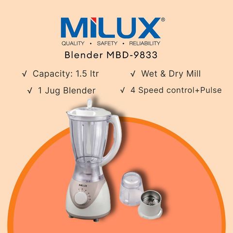 MILUX Blender MBD-9033