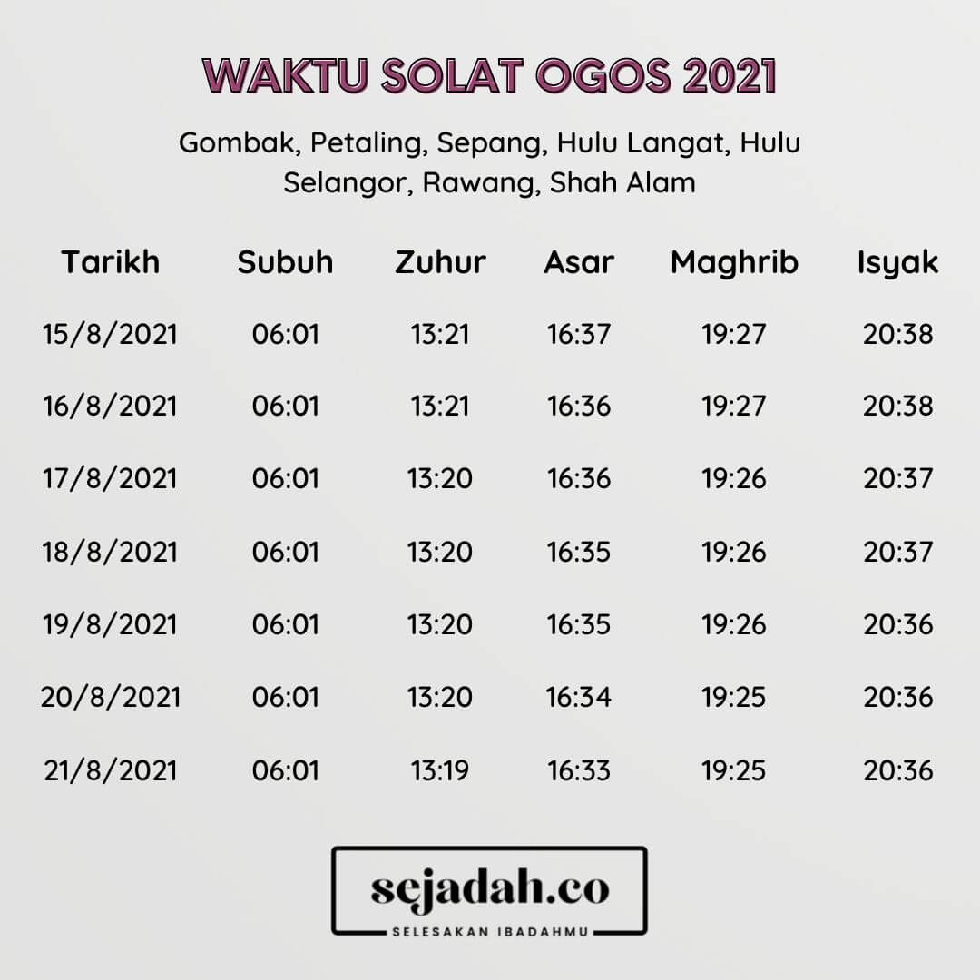 Solat Asar Shah Alam KodytaroKelley Solat Asar Shah Alam KodytaroKelley