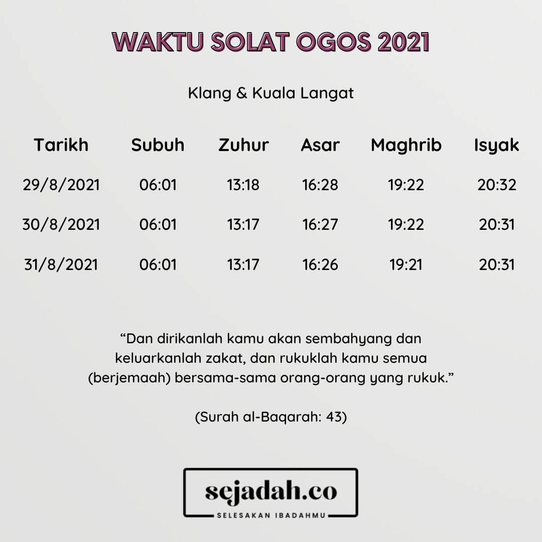 Waktu Solat Selangor - Ogos 2021 - Klang & Kuala Langat_05.jpeg