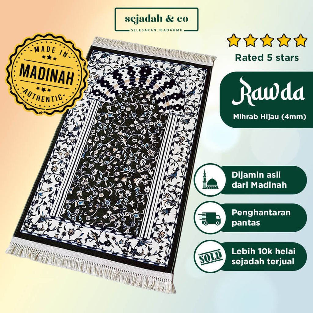 01_Sejadah SCO Rawda Mihrab Hijau 4mm