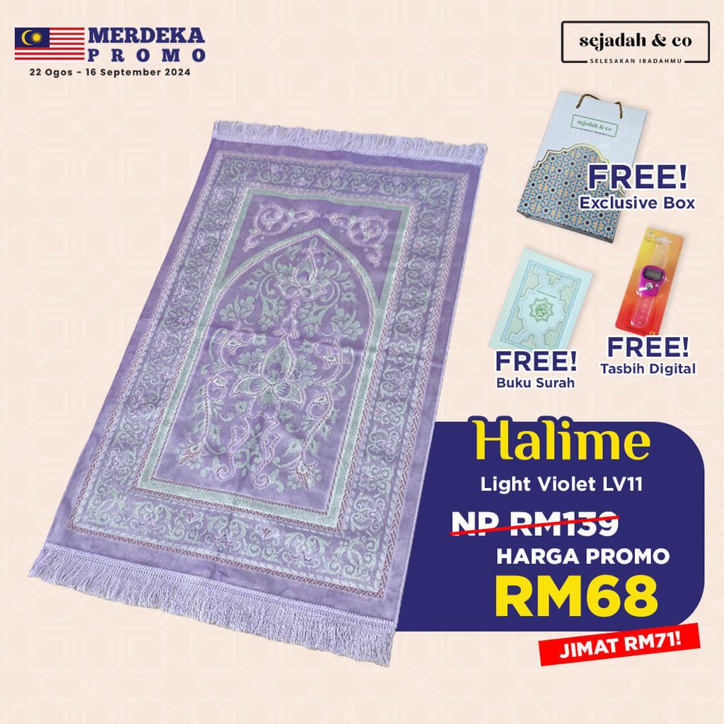 03_Sejadah SCO Halime Light Violet LV11