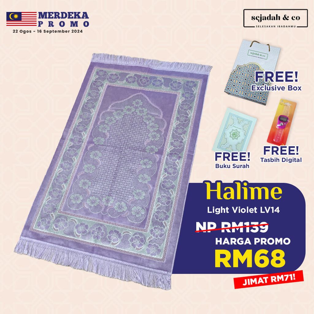 04_Sejadah SCO Halime Light Violet LV14