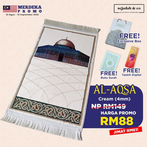 01_Sejadah SCO Al-Aqsa Cream 4mm