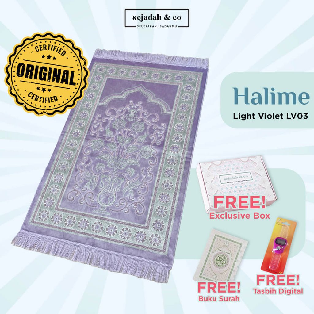 01_Sejadah SCO Halime Light Violet LV03