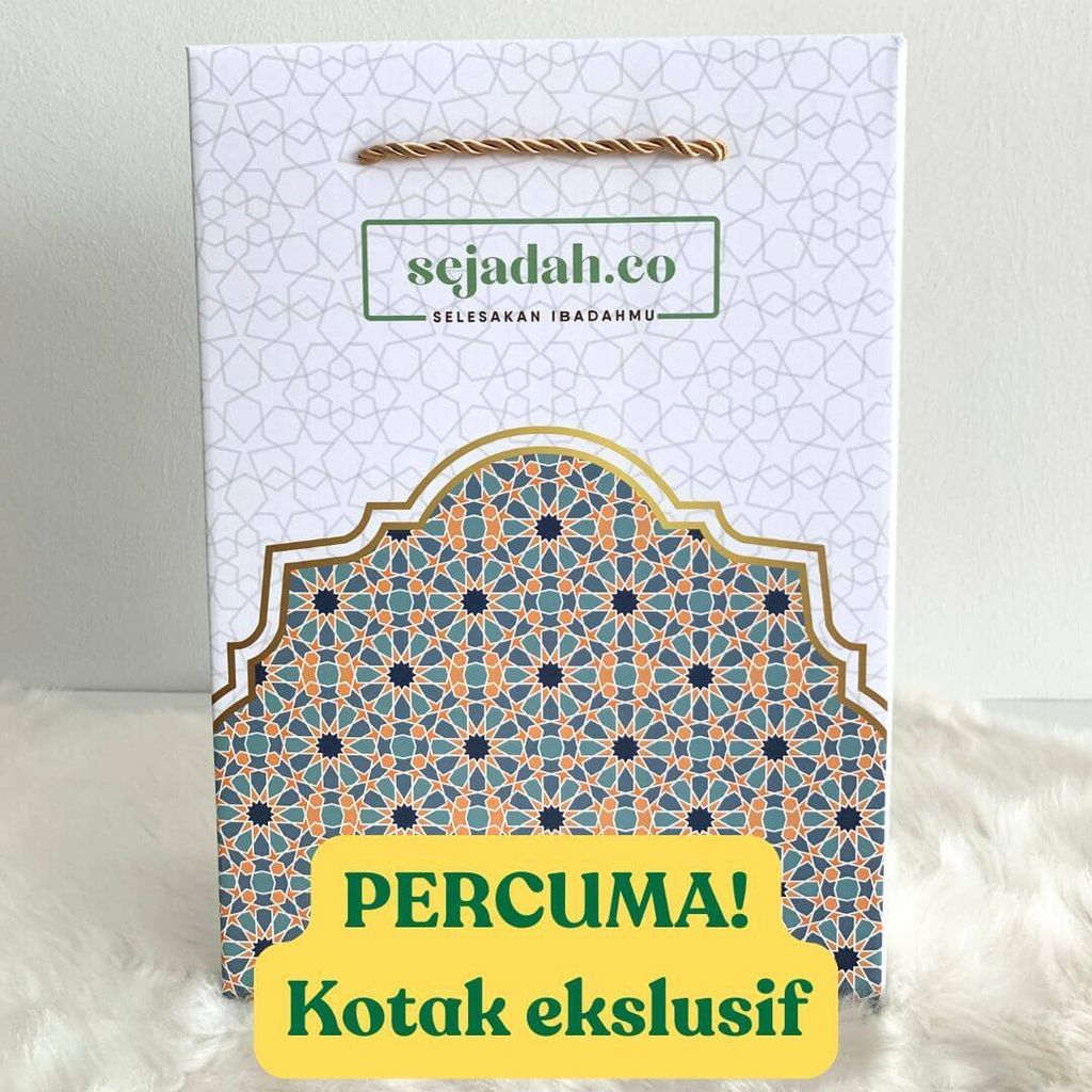 Percuma kotak ekslusif hanya di sejadah.co - depan