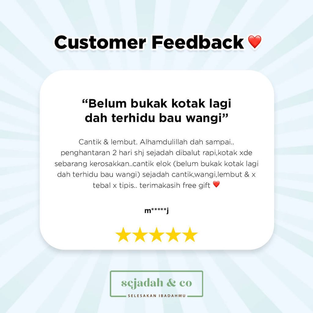 02_Feedback Pelanggan Sejadah.co