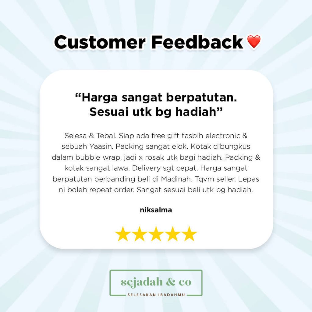 01_Feedback Pelanggan Sejadah.co