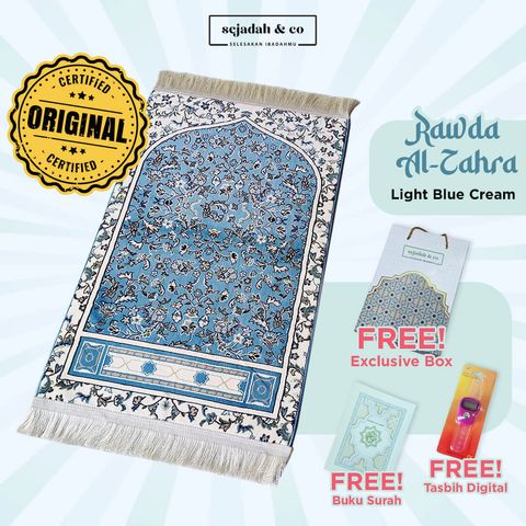 04_Sejadah SCO Rawda Al-Zahra Light Blue Cream