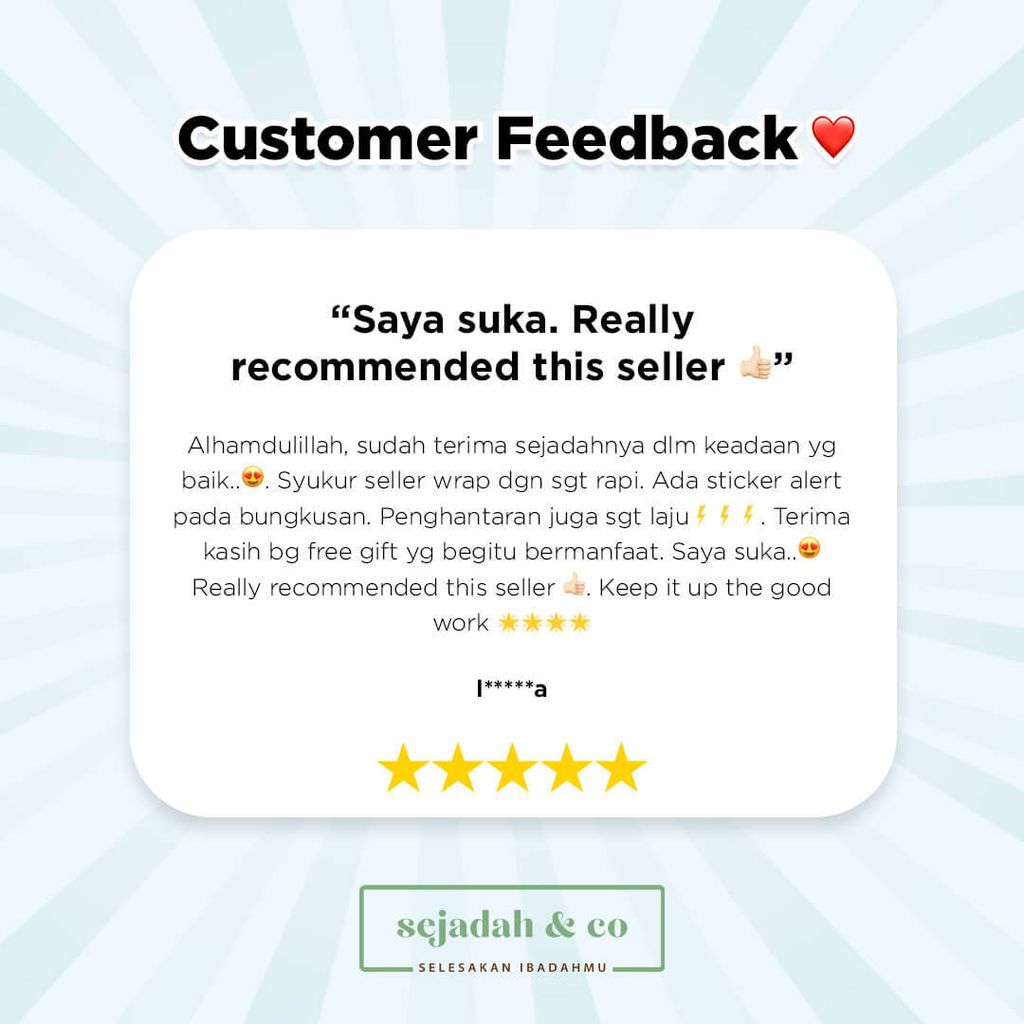 05_Feedback Pelanggan Sejadah.co