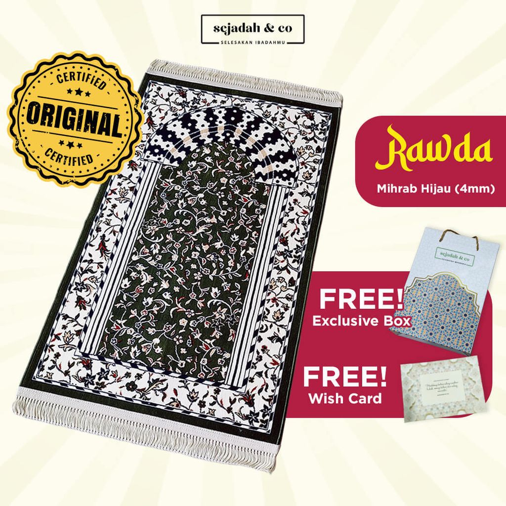 03_Sejadah SCO Rawda Mihrab Hijau 4mm