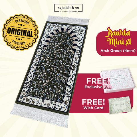 02_Sejadah SCO Rawda Mini XL Arch Green 4mm