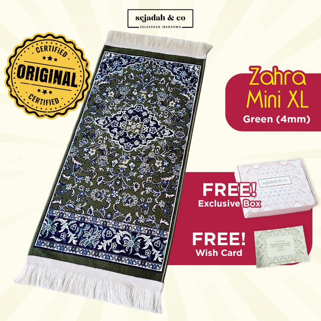 04_Sejadah SCO Zahra Mini XL Green 4mm