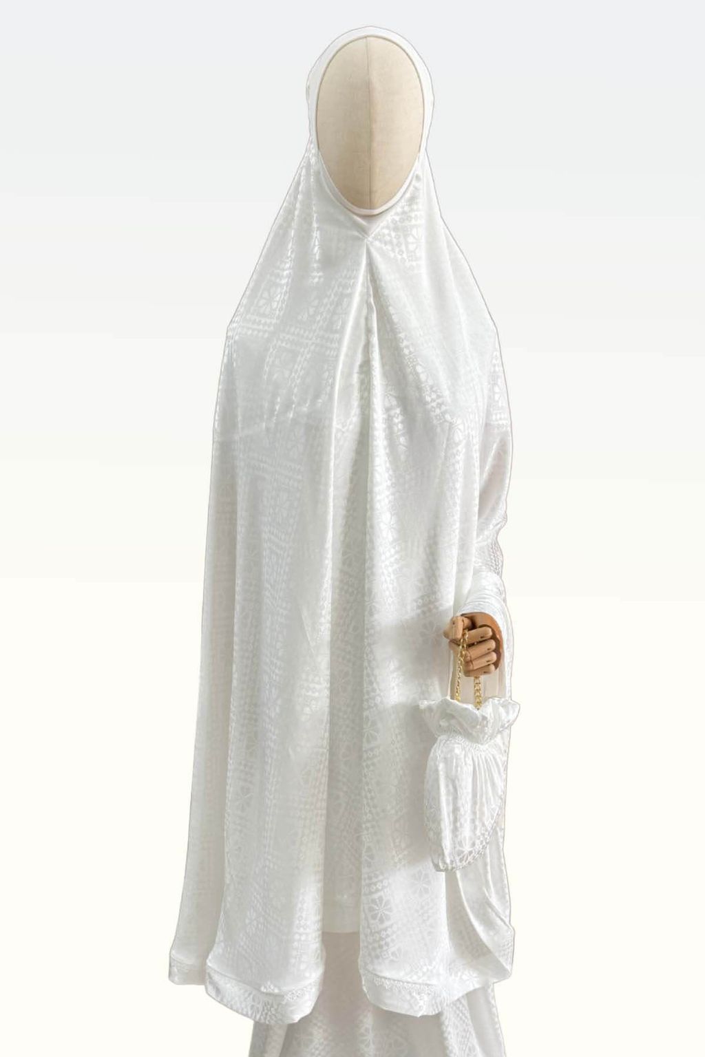 02_Telekung by SEJADAH.CO Silky Plain 01 White