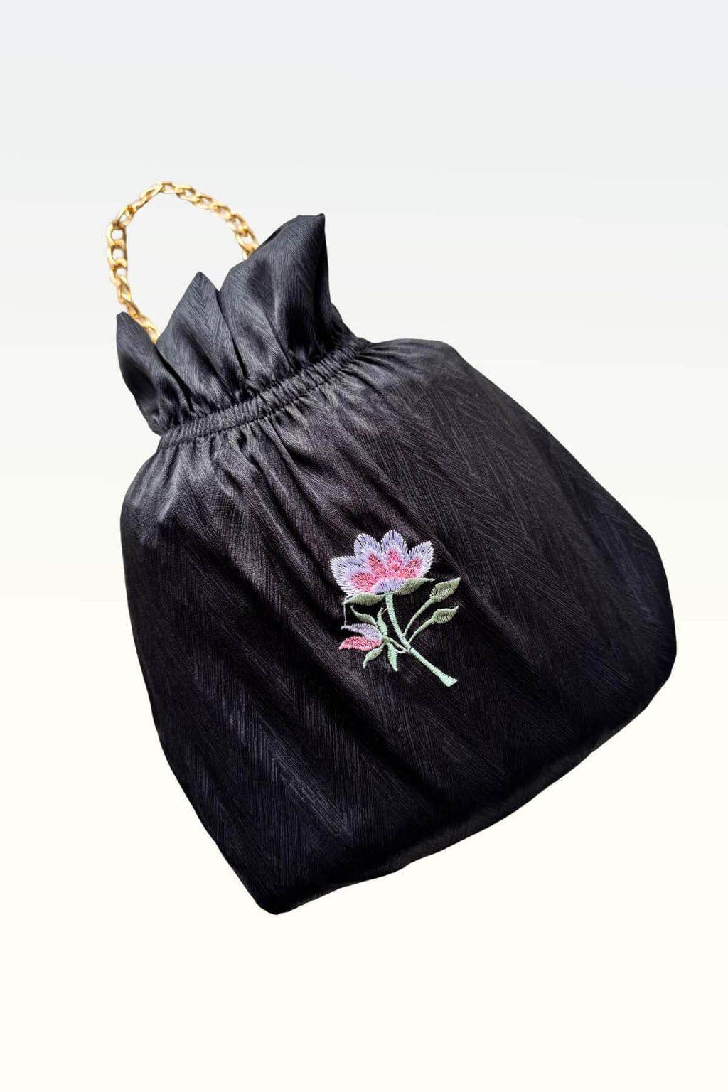 04_Telekung by SEJADAH.CO Silky Sulam 01 Black