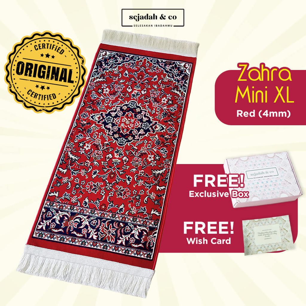 02_Sejadah SCO Zahra Mini XL Red 4mm