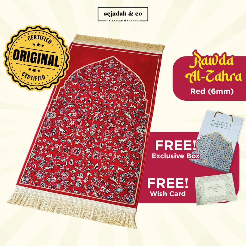 03_Sejadah SCO Rawda Al-Zahra Red 6mm