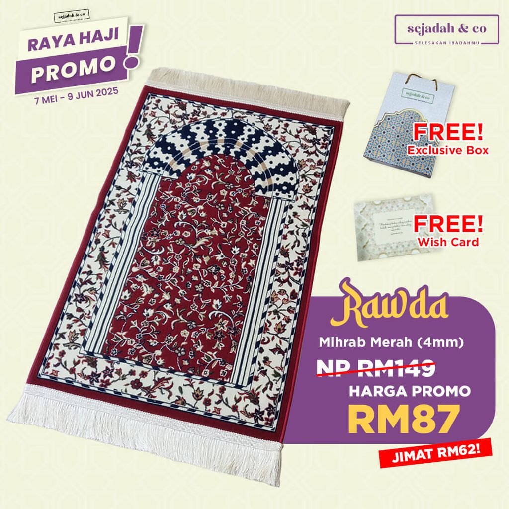 02_Sejadah SCO Rawda Mihrab Merah 4mm